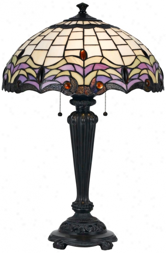 Chancel Tiffany Style Bronze Table Lamp (w6003)