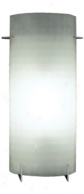 Checkered Acid Frost Glass 14 1/2" High Ada Wall Sconce (11492)