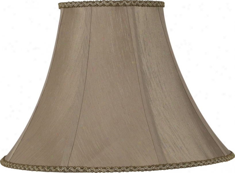 Chocolate Round Bell Lamp Shade 8x18x13 (spider) (02825)