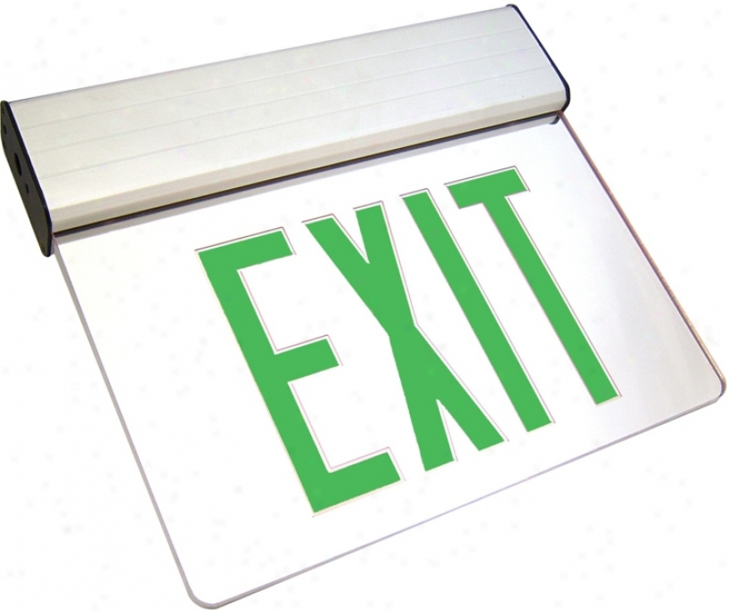 Clear Green Led Exit Sign (40023)