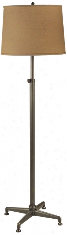Conception Mission Bronze And Khaki Adjustable Floor Lamp (u9392)
