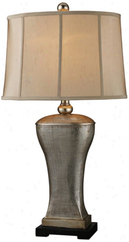 Concorde Street Silver Lake Finish Table Lamp (l4794)