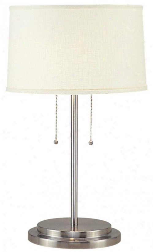 Coxmo 2-light Stainless Stee lTable Lamp (66099)