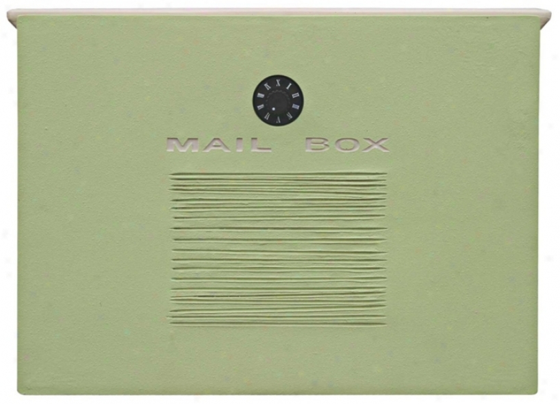Crea Mint Finish Locking Mailbox (t6471)