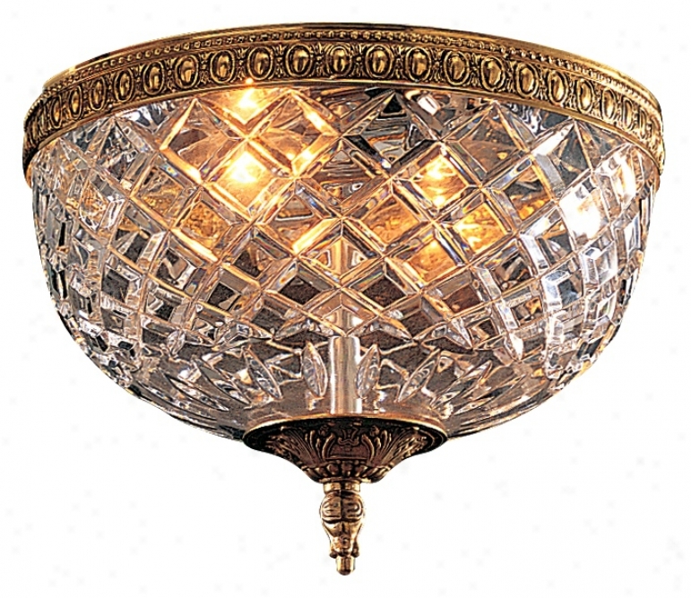 Crystal 10" Wide Flushmount  Ceiling Fixture (92093)