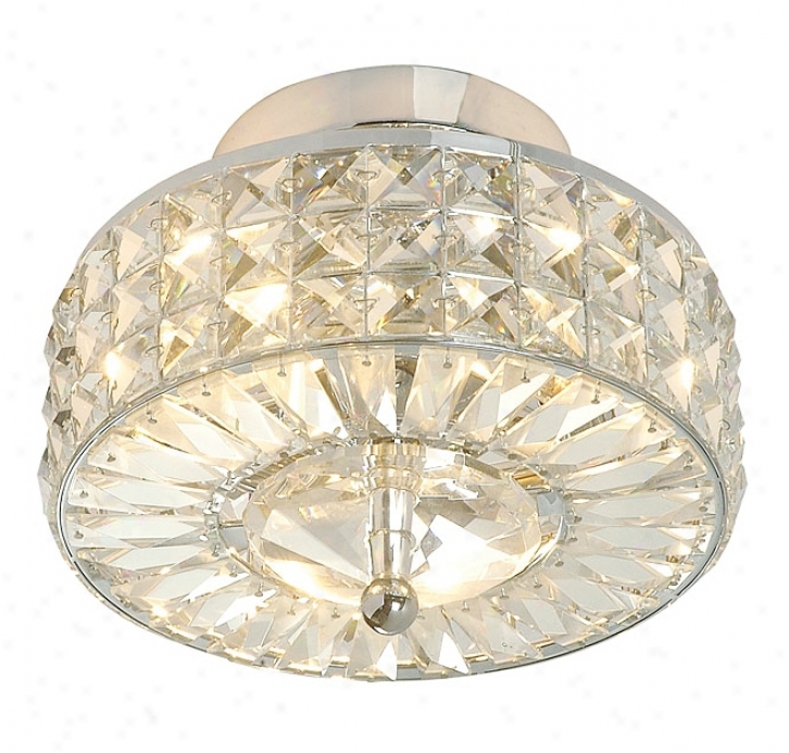 Crystal Basket 9" Wide Ceiling Light Fixture (f1603)