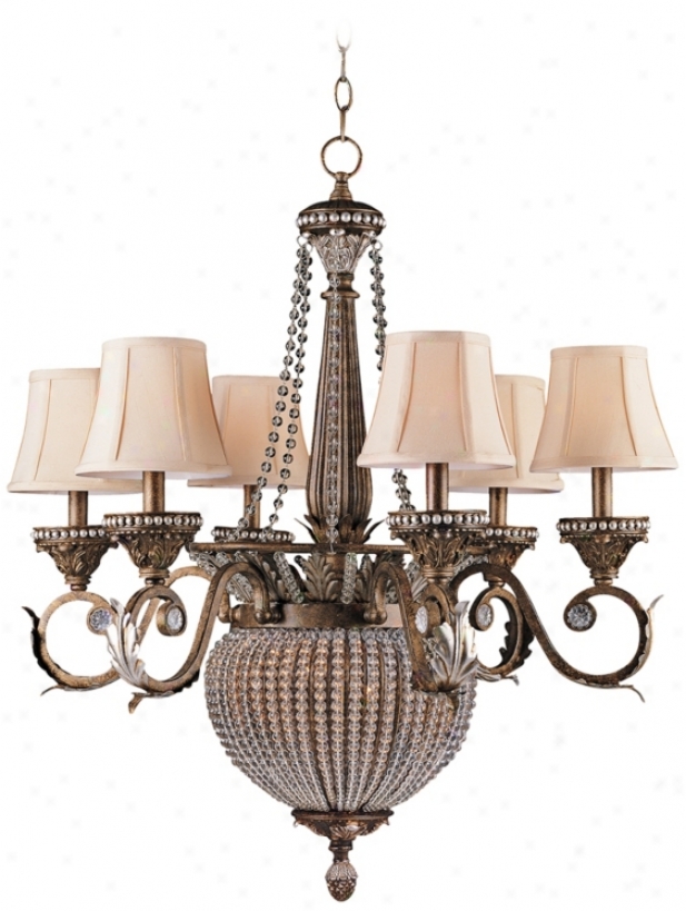 Crystorama Rooesbelt Collection Patina 6 Light Chandelier (p9692)