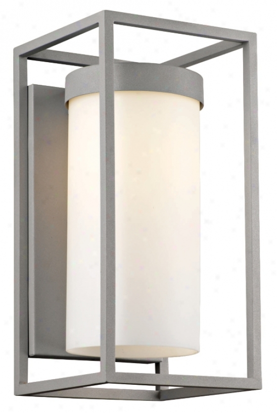 Cube Collection Graphite 16" High Outdoor Wall Light (m2153)