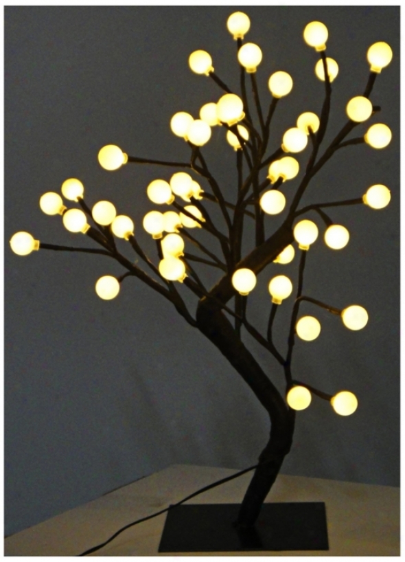 Decorative White Round Led Tree Accent Light (u7872)