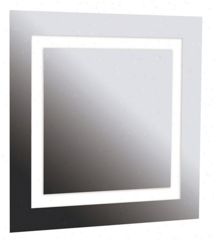 Destiny 28" Square 4-light Vanoty Mirror (u0309)