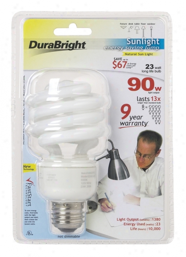 Dura Bright 23 Watt Energy Saving Cfl Light Bulb (69272)