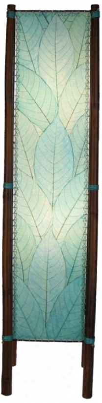 Eangee Fortune Sea Blue Cocpa Leaves Tower Floor Lamp (m2140)