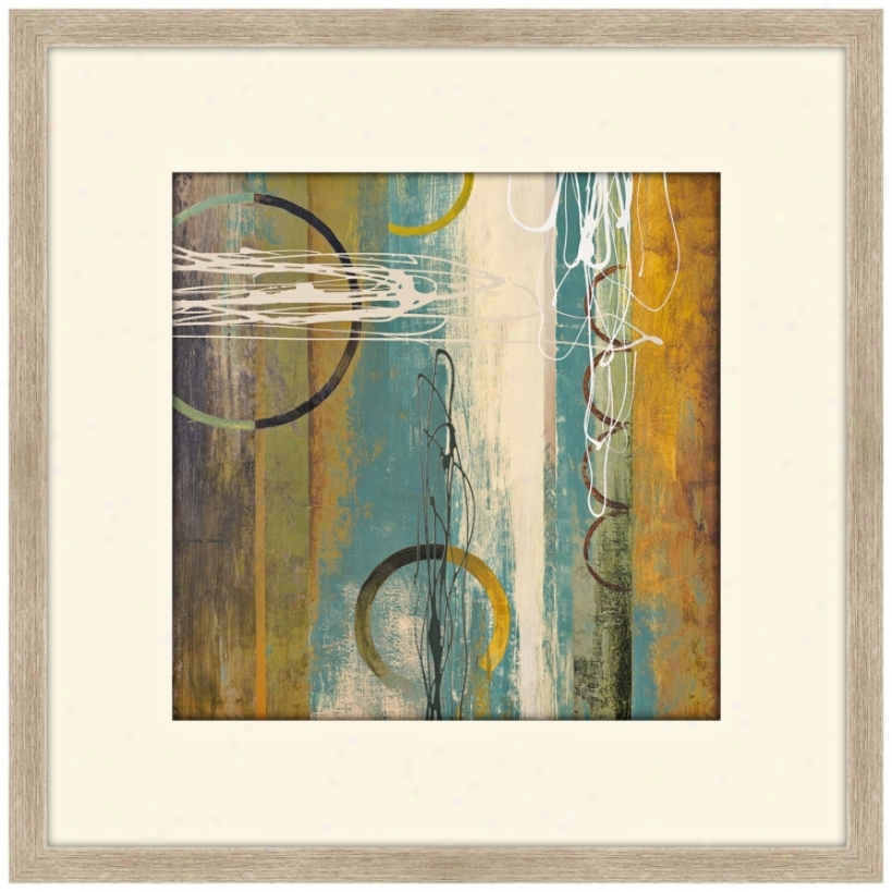 Earthbound I 19" Square Framed Abstract Wall Art (y5780)