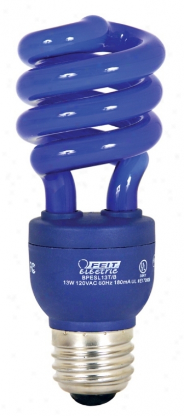 Ecobulb 13 Watt Cfl Twist Blue Party Bulb (78436)