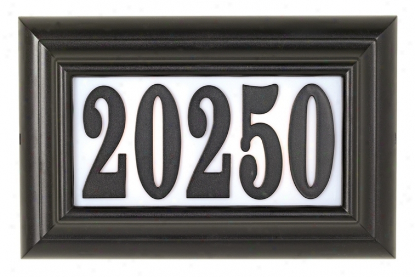 Edgewood Elegant  Lighted Address Plaque (24791)