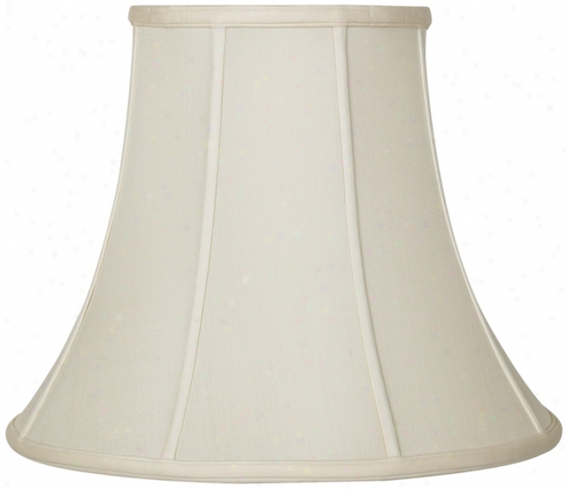 Eggshell Silk Bell Lamp Shade 8.5x16x12.5 (spider) (u1781)