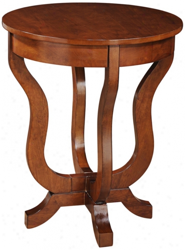 Emily Cherry Wood End Table (w2384)