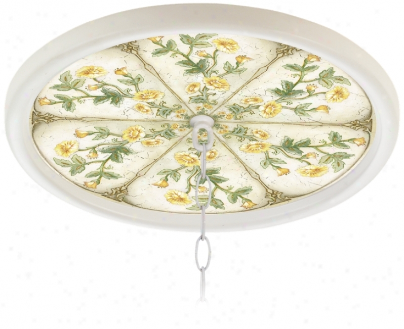 English Garden Butter 16" Wide 1" Opening Medallion (g8213-h3671)