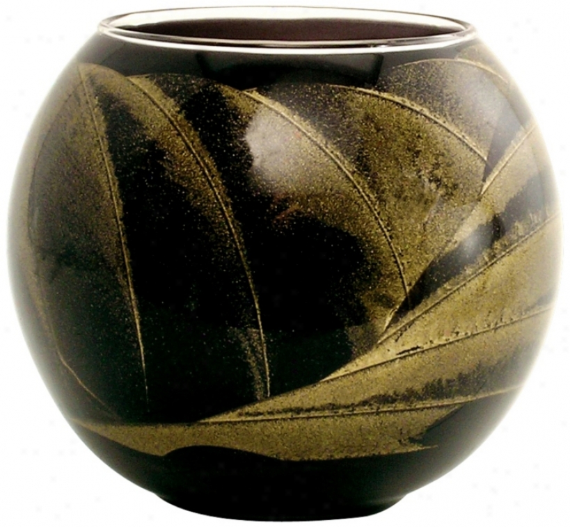 Esque&#8482; 4" Ebonyy Candle Earth With Gift Box (w6548)