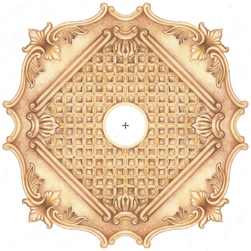 Essex Square 24" Wide Repositionable Ceiling Medallion (y6570)
