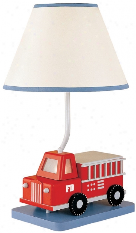 Five-alarm Fire Truck Table Lamp With Night-light (45652)