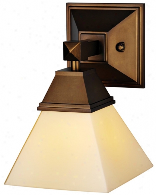 Forecast Blush Collection 9" High Deep Brown Wall Sconce (g5733)