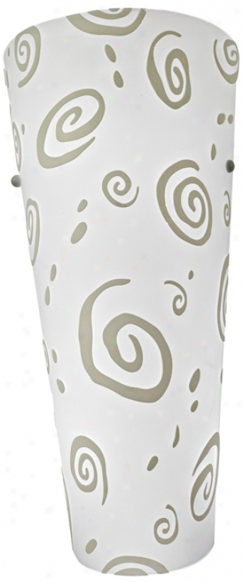 Forecast Java White Swirl 16" High Ada Compliant Wall Cover (g5024)