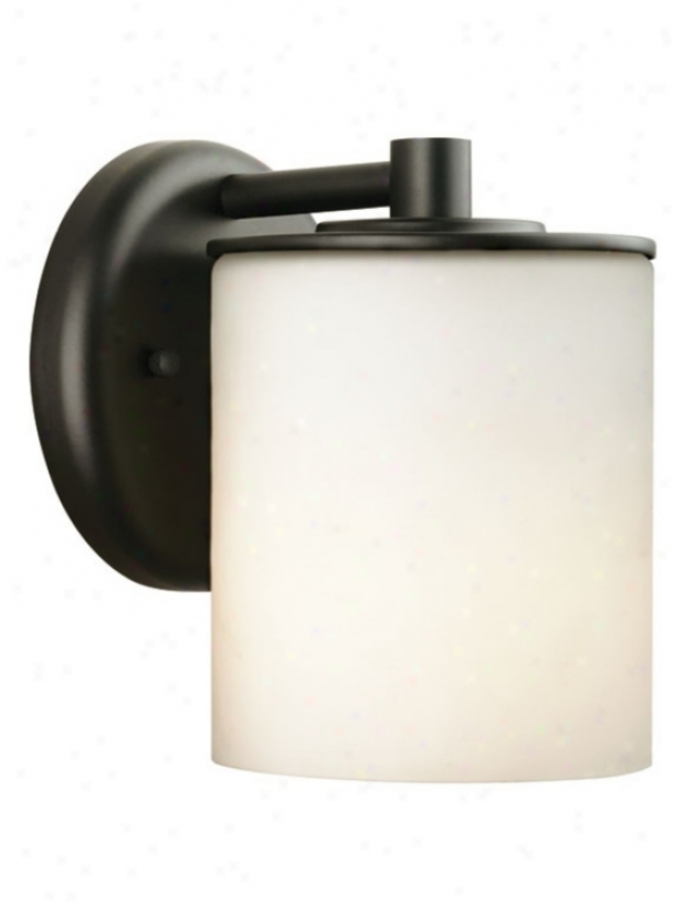Forecast Midnight Collection7 " Round Black Outdoor Light (45733)
