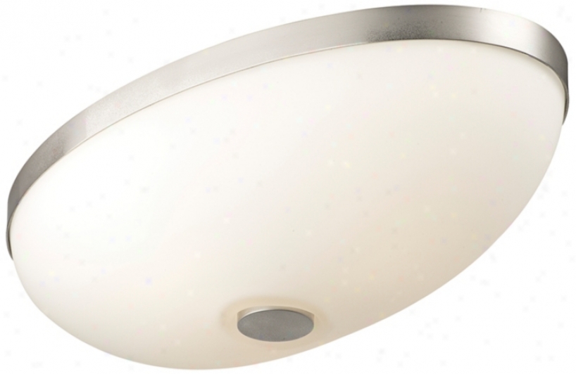 Forecast Ovalle Collection 18" Wide Nickel Ceiling Light (g5074)