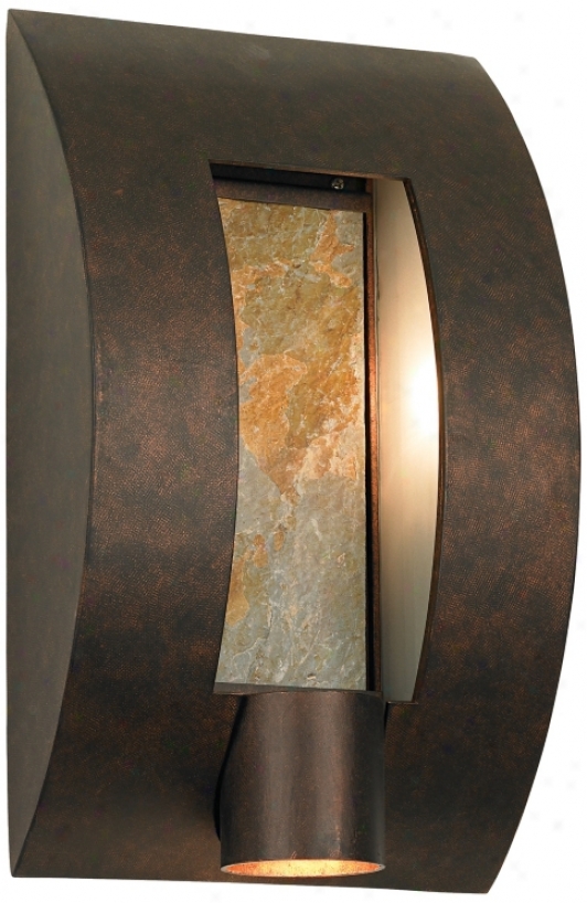 Framed Slate Bronze Ada Yielding 16" High Wall Light (95416)