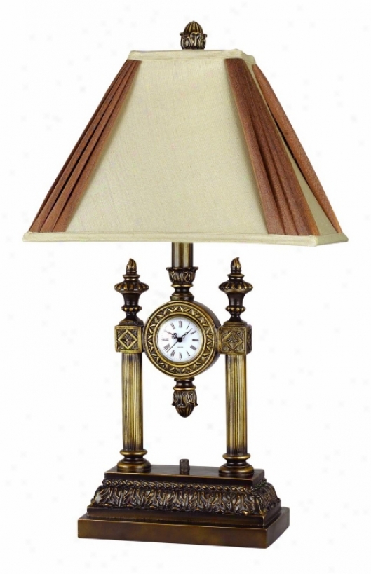 Franklin Classic 29" Eminent Table Lamp With Clock (59604)