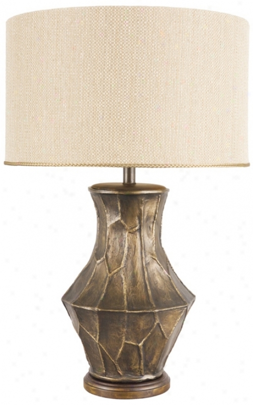 Frederick Cooper Fractura Bronze Table Lamp (n9479)
