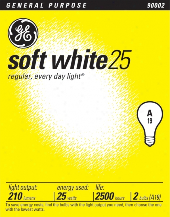 Ge 25 Watt 2-pack Soft White Light Bulbs (90002)