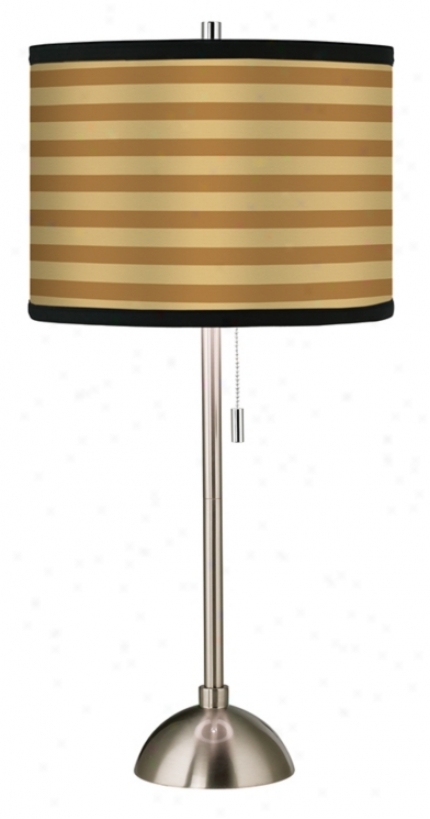 Giclee Butterscotch Parallels Table Lamp (60757-23391)