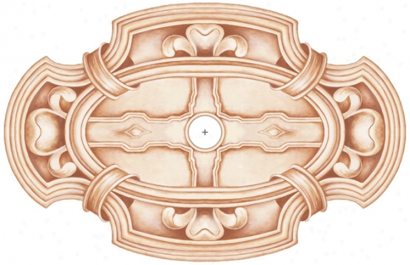Gilles Square 48" Wide Repositionable Ceiling Medallion (y6567)