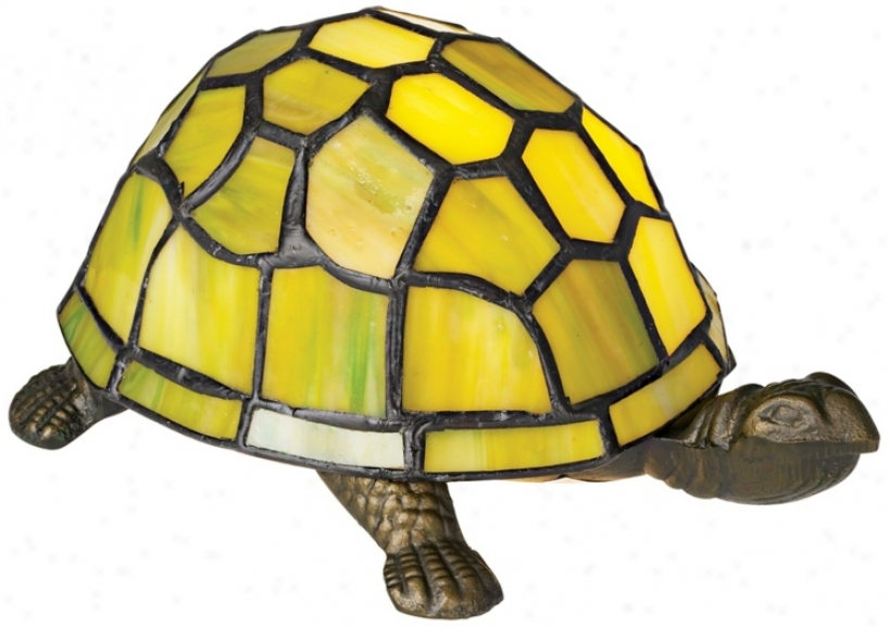Green Tortoise Tiffany Style Accent Lamp (86783)
