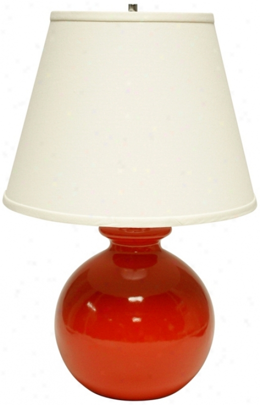 Haeger Potteries Red Bristol Bottle Ceramic Table Lamp (u4967)