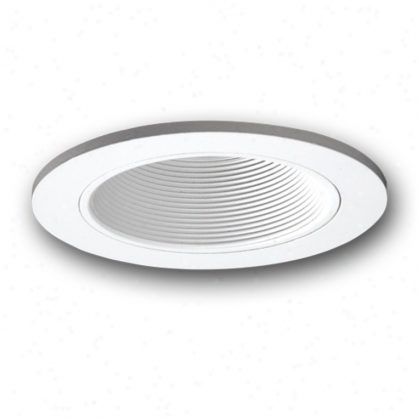 Halo 3" White Finish And Frustrate Adjustable Recessed Trim (51033)