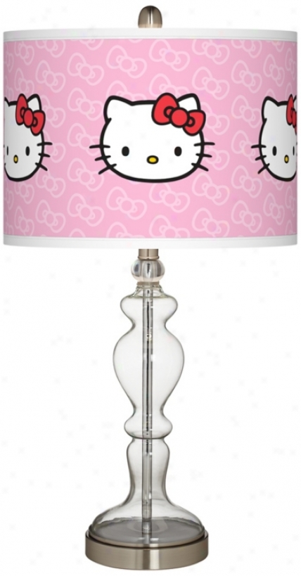 Hello Kitty Classic Apothecary Clear Glass Table Lamp (w9862-1c704)