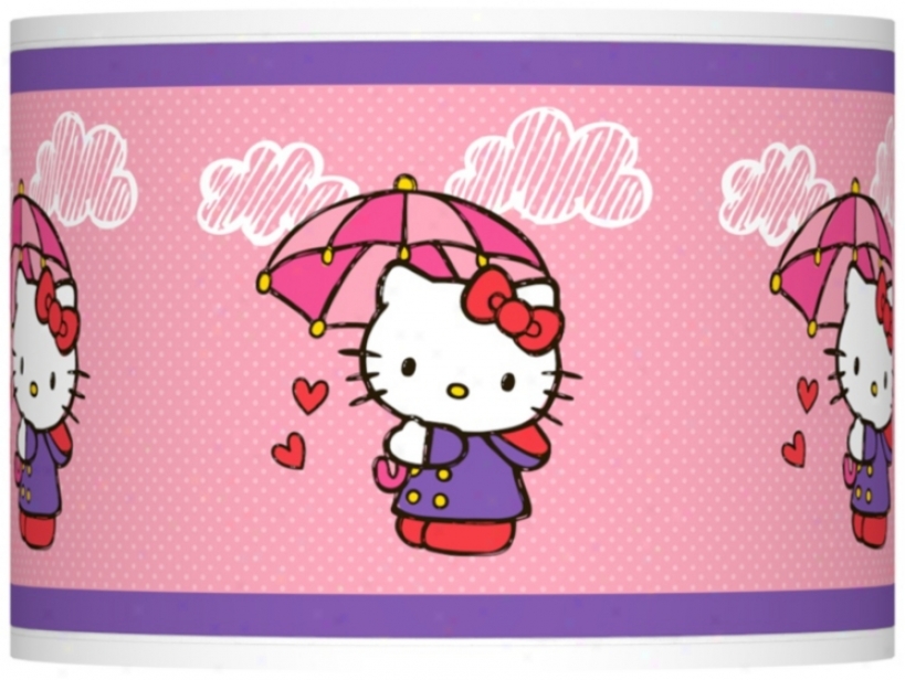 Hello Kitty Rain Or Be eminent Lamp Shade 13.5x13.5x10 (spider) (37869-y5090)