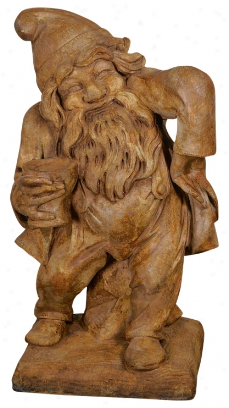Henri Studios Garden Gnome Of Merriment Accent Sculpture (28863)