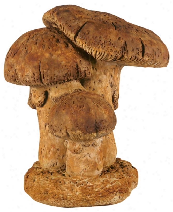 Henri Studios Large Triple Mushroom Garden Sculpture (28531)
