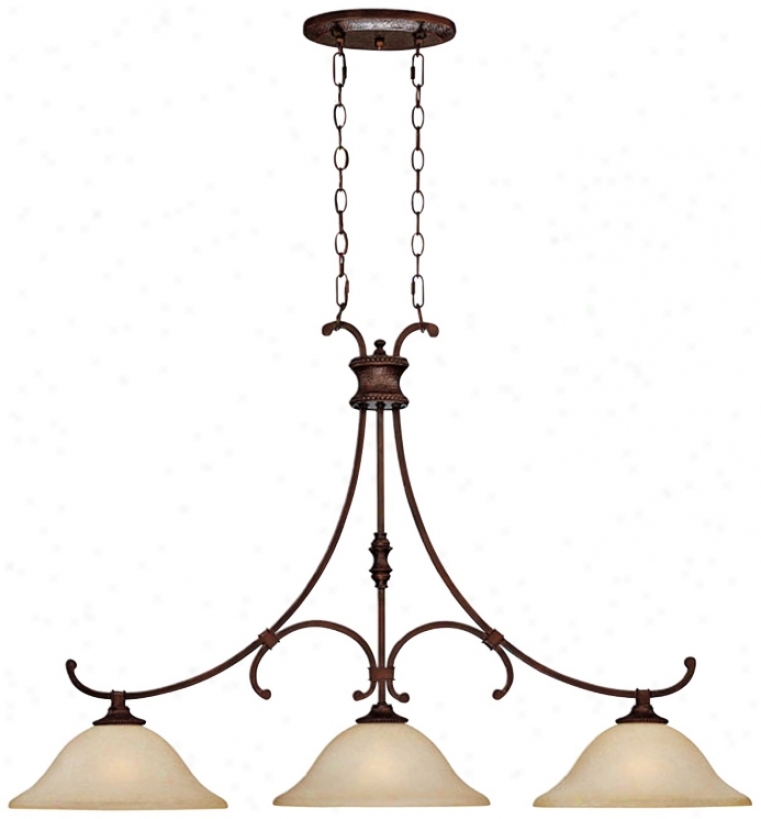 Hill Lineage Collection Burnished Bronze 45" Spacious Chandelier (18883)