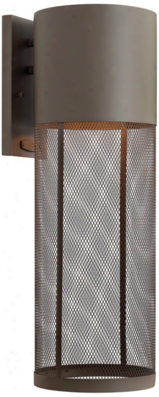 Hinkley Aria Hardness Mesh 21 3/4"h Brown Outdoor Wall Lantern (w9156)