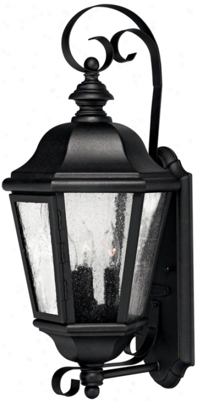 Hinkley Edgewater Black 21" High Outdoor Wall Light (28423)