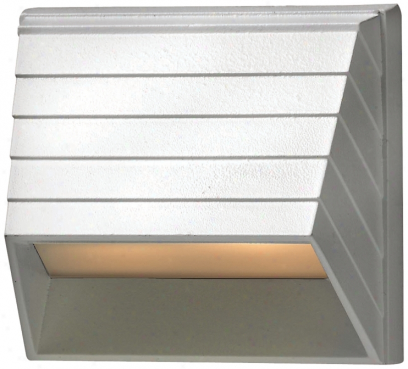 Hinkley White Square Low Voltage Deck Sconce (48941)
