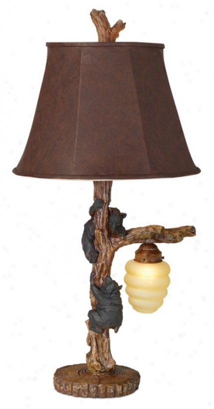 Honey Bear Night Light Table Lamp (j1786)