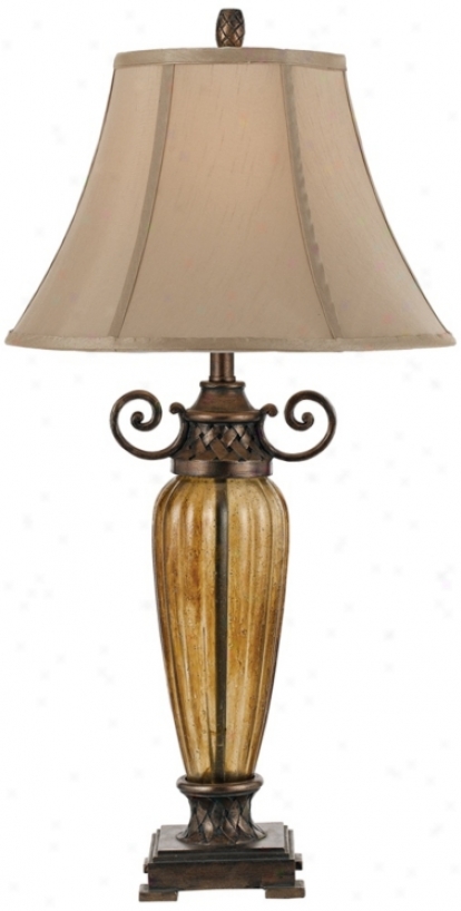 Horizon Marisposa Copper Glass Index Lamp (t3305)