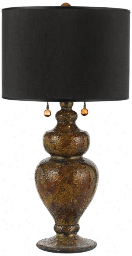 Horizon Inlaid Glass Hand-crafted Table Lamp (t3280)