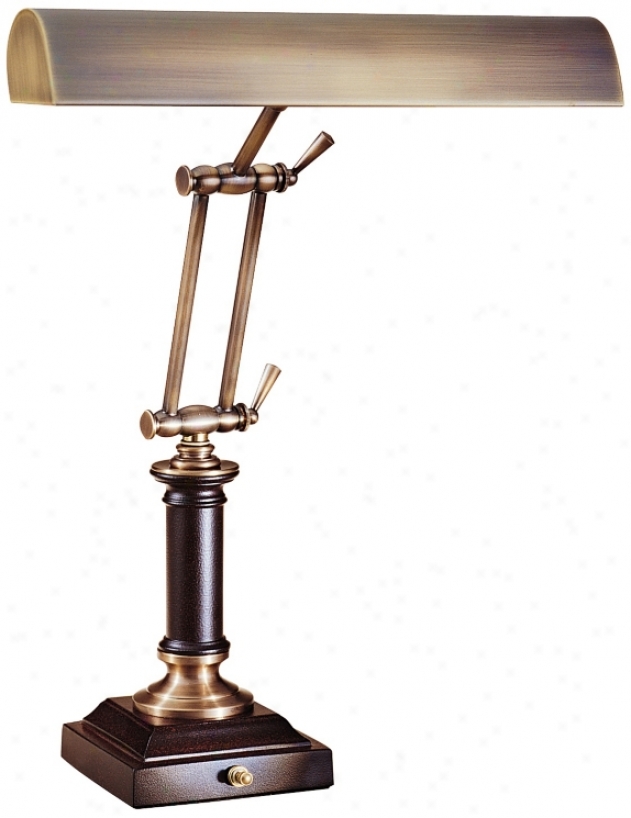 House Of Troy 16 1/2&#8221; High Chestnut Bronze Piano Desk Lamp (30454)
